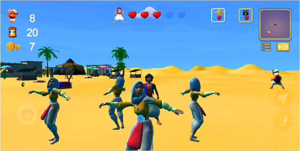 Play Arabian Nights 3D Game Aladdin as an online game Arabian Nights 3D Game Aladdin with UptoPlay