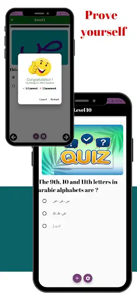 Play Arabic Alphabets and Quiz as an online game Arabic Alphabets and Quiz with UptoPlay