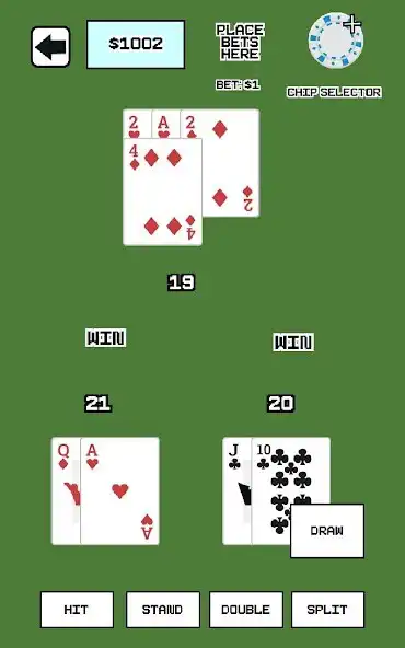 Play Arcade Blackjack as an online game Arcade Blackjack with UptoPlay