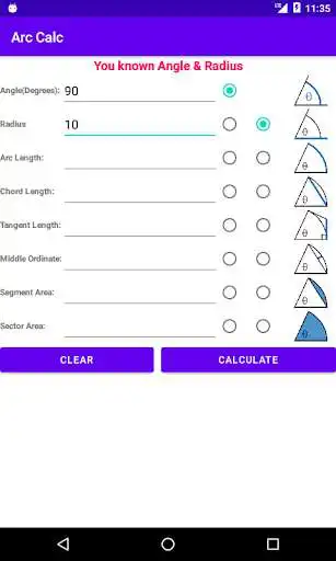 Play Arc Calculator - Circle Solver as an online game Arc Calculator - Circle Solver with UptoPlay