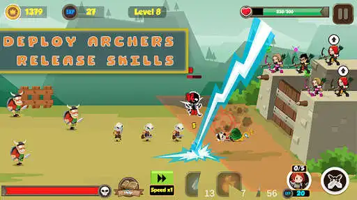 Play Archer defense fortress as an online game Archer defense fortress with UptoPlay