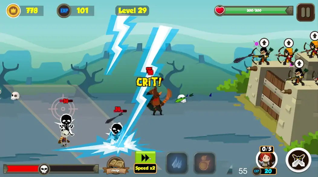 Play Archers Defense as an online game Archers Defense with UptoPlay