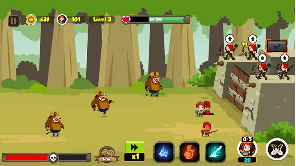 Play Archery Defense of Fortress as an online game Archery Defense of Fortress with UptoPlay