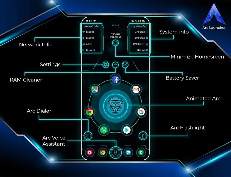 Play ARC Launcher® Pro Themes DIY  and enjoy ARC Launcher® Pro Themes DIY with UptoPlay
