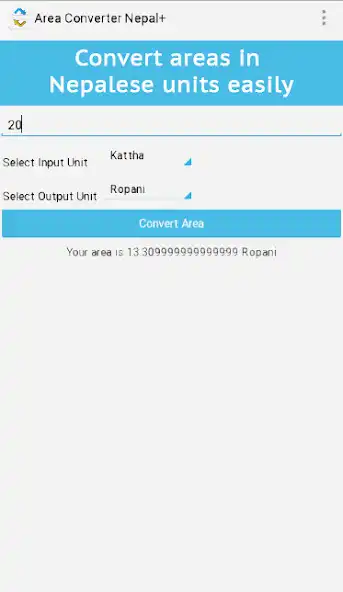Play Area Converter Nepal+  and enjoy Area Converter Nepal+ with UptoPlay