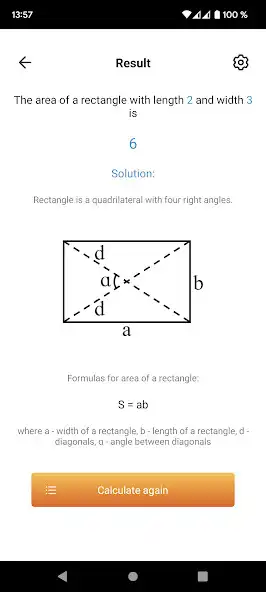 Play Area of a rectangle as an online game Area of a rectangle with UptoPlay