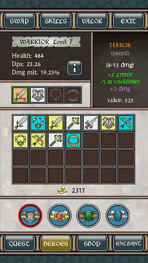 Play Arena Quest RPG (demo) as an online game Arena Quest RPG (demo) with UptoPlay