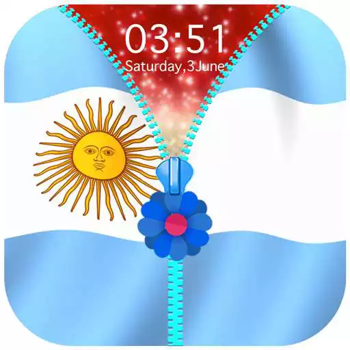 Play Argentina Flag Zipper Lock Screen APK