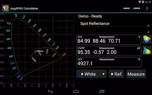 Play ArgyllPRO ColorMeterDemo