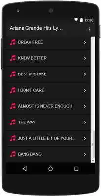 Play Ariana Grande Hits Lyrics