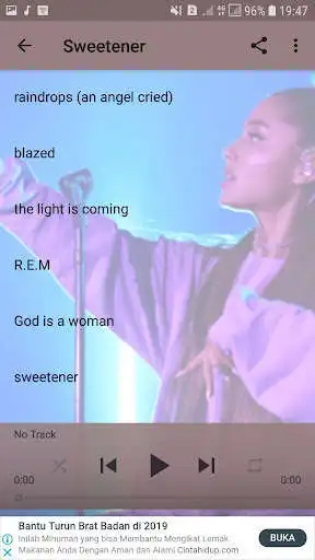 Play Ariana Grande song Play Ariana Grande song