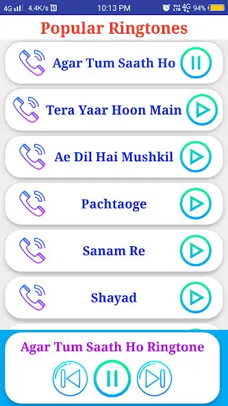 Play Arijit Singh All Ringtones  and enjoy Arijit Singh All Ringtones with UptoPlay