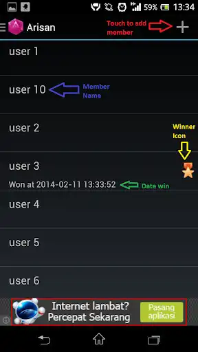 Play Arisan  and enjoy Arisan with UptoPlay