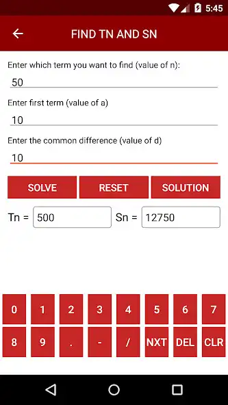Play Arithmetic Progression Solver Learner  Calculator  and enjoy Arithmetic Progression Solver Learner  Calculator with UptoPlay