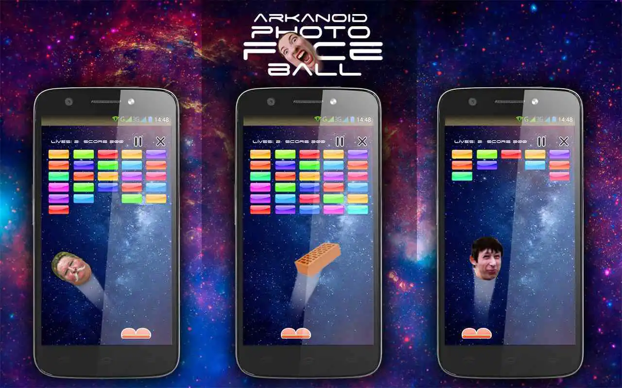 Play Arkanoid Photo Face Ball