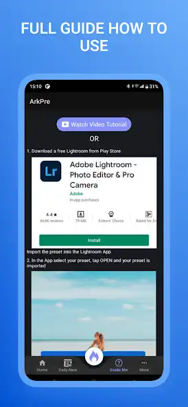 Play ArkPre: Preset for Lightroom as an online game ArkPre: Preset for Lightroom with UptoPlay