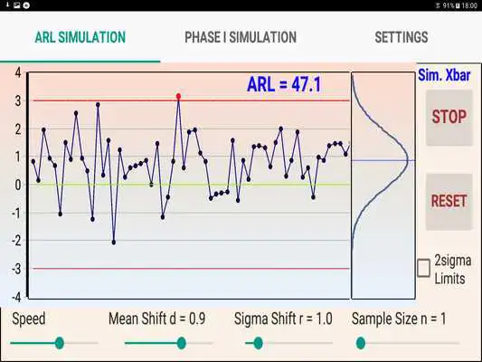 Play ARL Xbar control chart