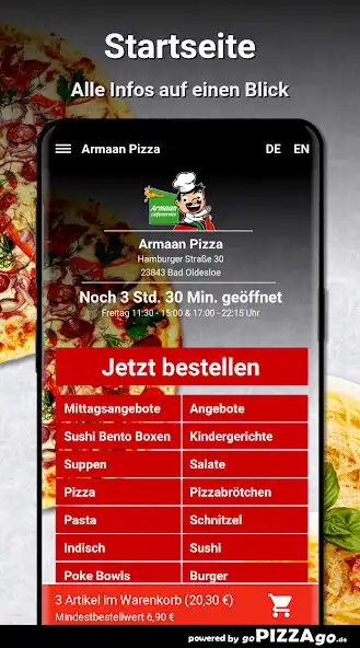 Play Armaan Pizza Bad Oldesloe as an online game Armaan Pizza Bad Oldesloe with UptoPlay