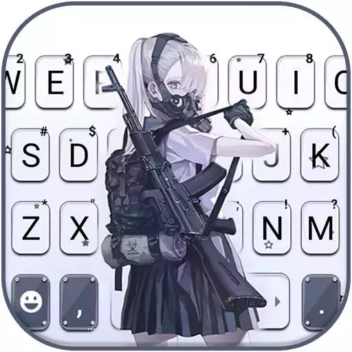 Play Armed Mask Girl Keyboard Background APK Play Armed Mask Girl Keyboard Background APK