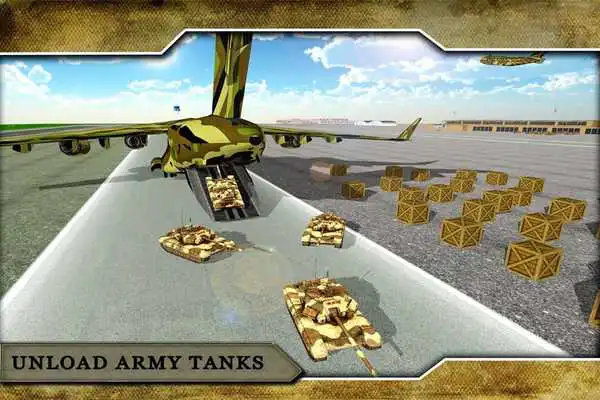 Play Army Airplane Tank Transporter