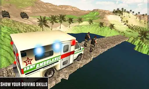 Play Army Ambulance Driving Rescue Operation as an online game Army Ambulance Driving Rescue Operation with UptoPlay