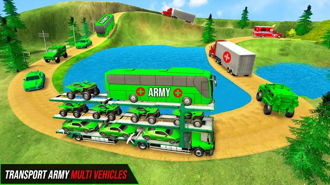 Play Army Ambulance Transport Truck as an online game Army Ambulance Transport Truck with UptoPlay