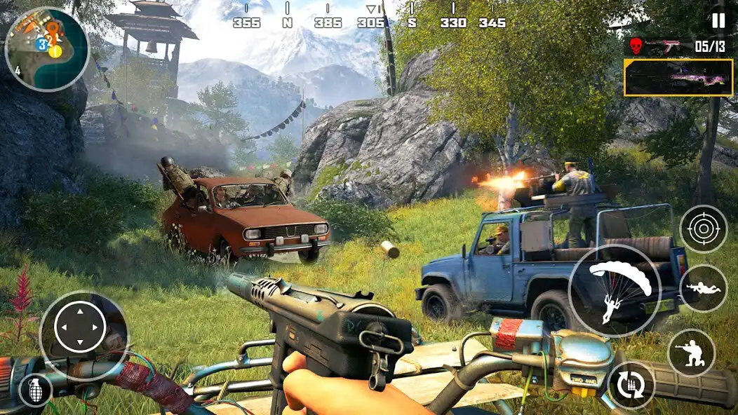 Play Army Battle Ground Shooting 3D as an online game Army Battle Ground Shooting 3D with UptoPlay