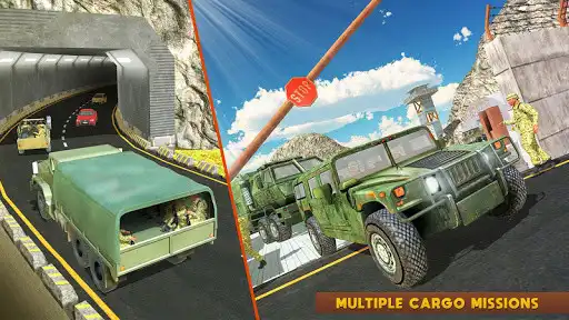 Play Army Border Cargo Transport as an online game Army Border Cargo Transport with UptoPlay