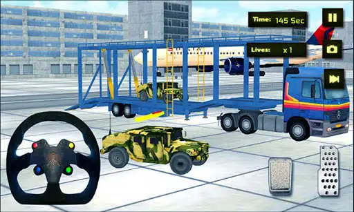 Play Army Cargo Plane Transporter as an online game Army Cargo Plane Transporter with UptoPlay