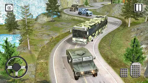Play Army Coach Bus Simulator Game as an online game Army Coach Bus Simulator Game with UptoPlay