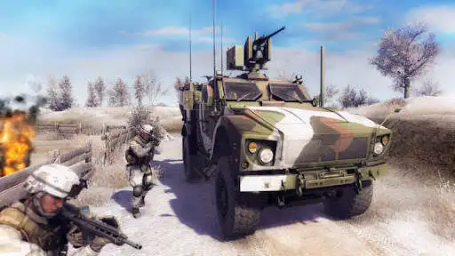 Play Army Games: Military Car Shoot as an online game Army Games: Military Car Shoot with UptoPlay