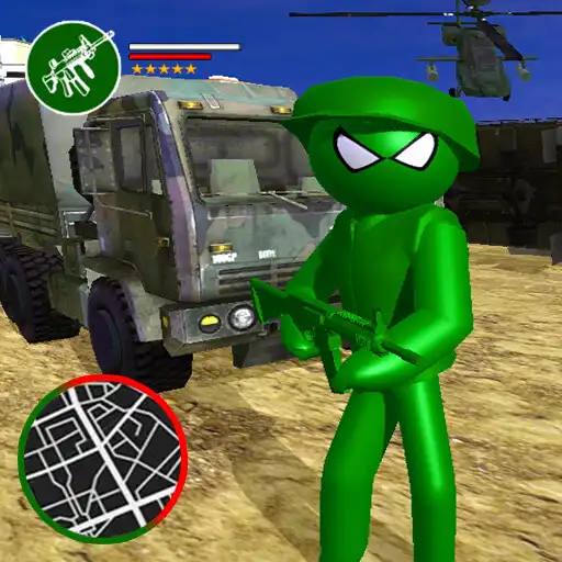 Play Army Men Toy Stickman Rope Hero Survival APK