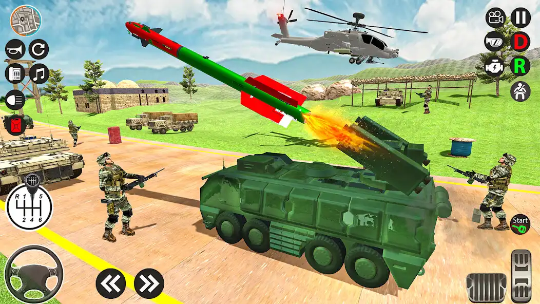 Play Army missile transport truck as an online game Army missile transport truck with UptoPlay