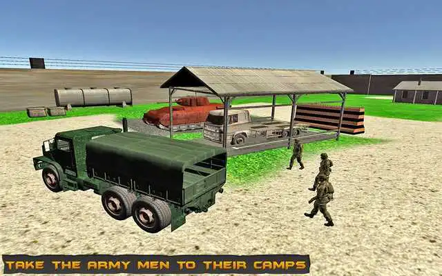 Play Army Modern Cargo Truck Drive