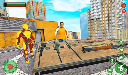 Play Army Robot Rope Hero - Gangster Crime Simulator as an online game Army Robot Rope Hero - Gangster Crime Simulator with UptoPlay