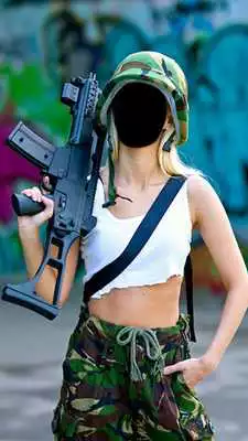 Play Army Soldier Suit Photo Frames