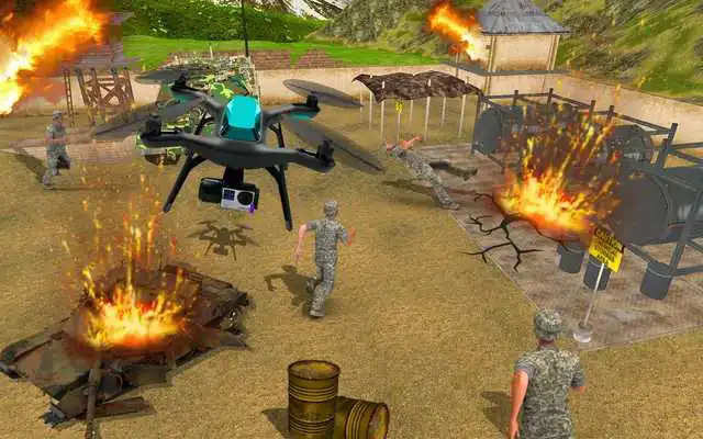 Play Army Strike Combat RC Spy Drone - Flying Simulator