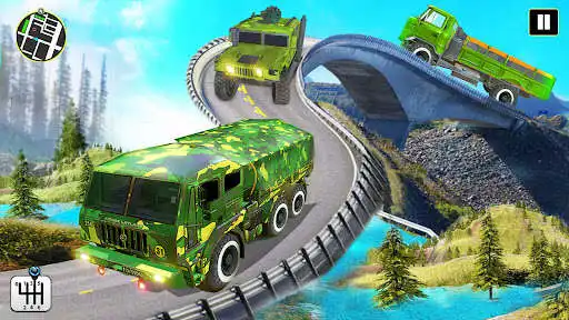 Play Army Transport Truck Games 3D as an online game Army Transport Truck Games 3D with UptoPlay