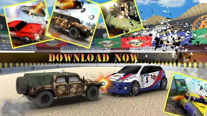 Play Army Truck Demolition Derby 3D