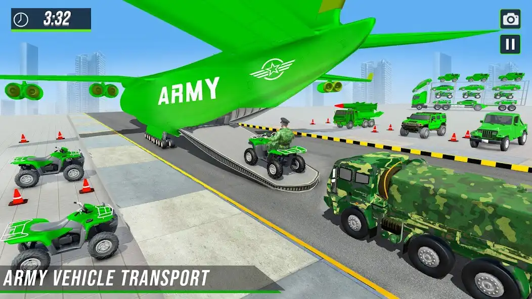 Play Army Truck Driving Games 2022 as an online game Army Truck Driving Games 2022 with UptoPlay