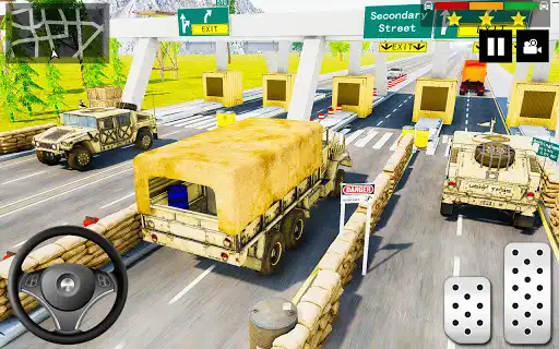 Play Army Truck Simulator Car Games as an online game Army Truck Simulator Car Games with UptoPlay