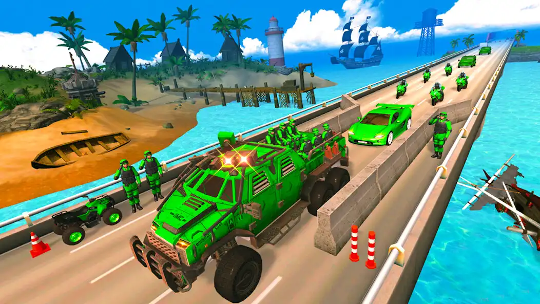 Play army truck vehicle transport  and enjoy army truck vehicle transport with UptoPlay