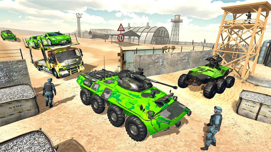 Play army truck vehicle transport as an online game army truck vehicle transport with UptoPlay