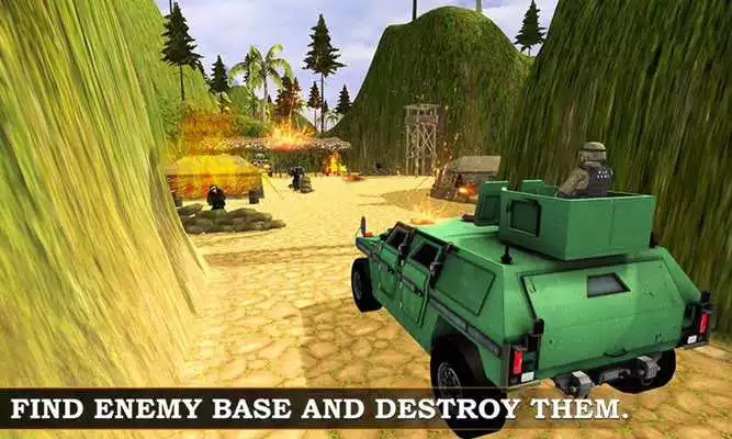 Play Army War Jeep Simulator 3D