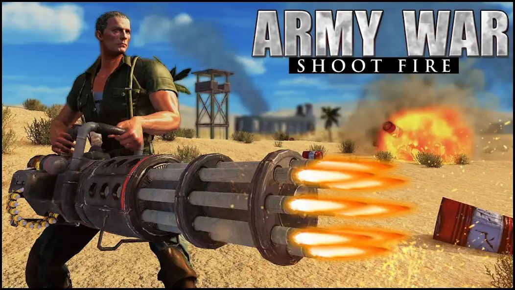 Play Army War Shoot Fire :Gunship Gunner Guns Simulator  and enjoy Army War Shoot Fire :Gunship Gunner Guns Simulator with UptoPlay