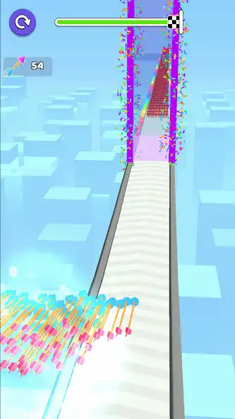 Play Arrow Parkour 3D as an online game Arrow Parkour 3D with UptoPlay