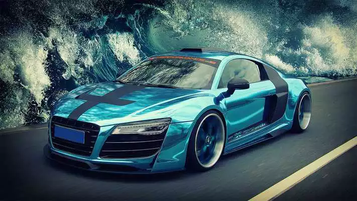 Play Art. Colored cars. Wallpaper