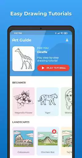 Play Art Guide: Easy Drawing Step by Step + Voiceovers  and enjoy Art Guide: Easy Drawing Step by Step + Voiceovers with UptoPlay