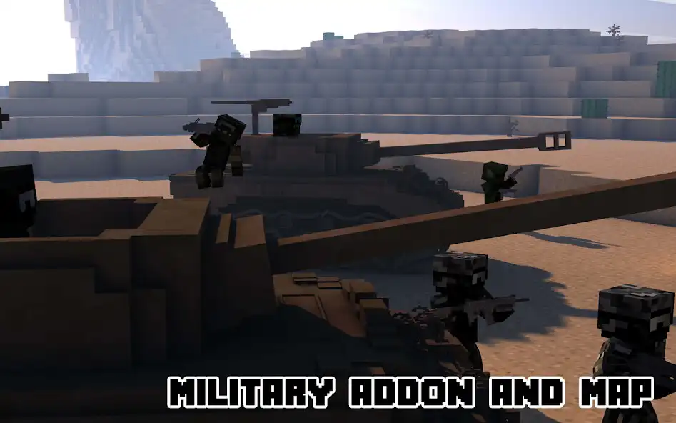 Play Artillery Craft Military MCPE as an online game Artillery Craft Military MCPE with UptoPlay