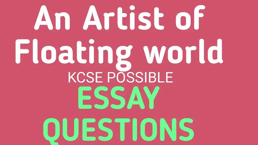 Play Artist of Floating world Essay  and enjoy Artist of Floating world Essay with UptoPlay